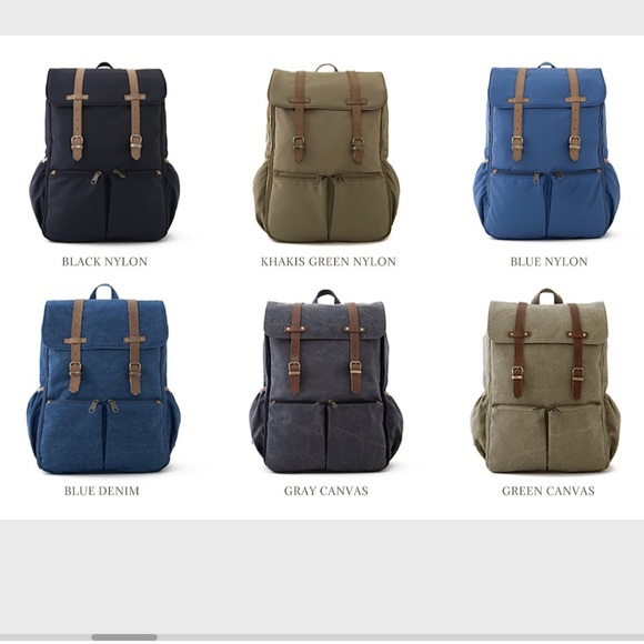 Oliday unisex grey canvas diaper bag - Picture 10 of 10